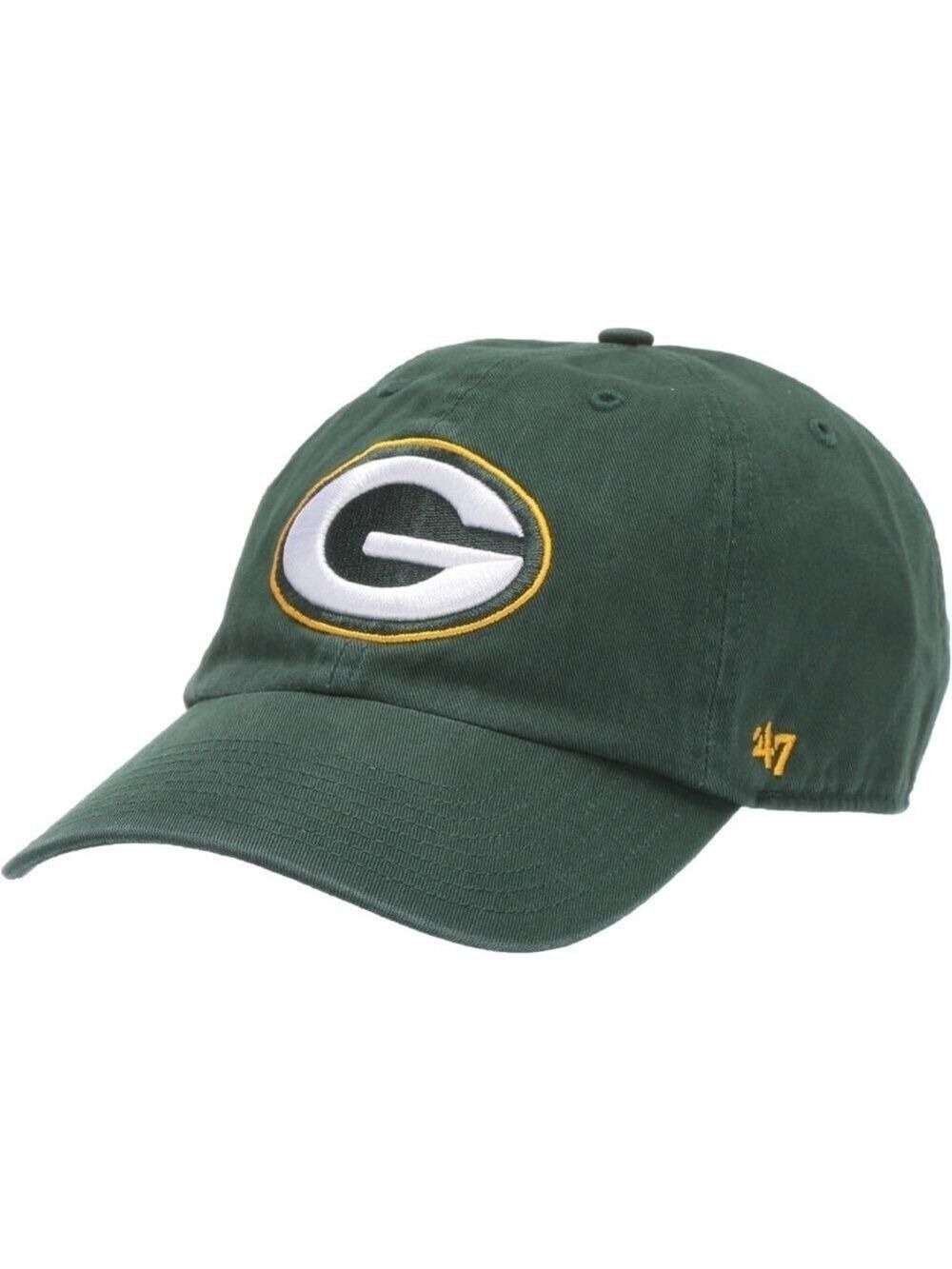 47 NFL Green Bay Packers Clean Up Adjustable Hat Cap